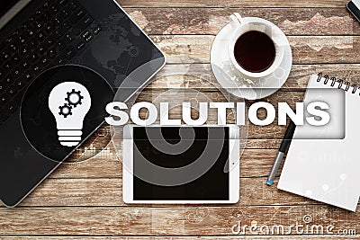 Business solutions concept. Stock Photo