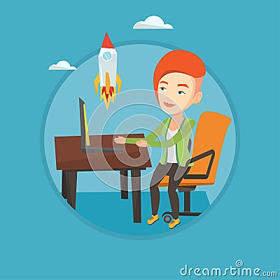 Business start up vector illustration. Vector Illustration