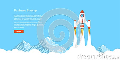 Business startup banner Vector Illustration