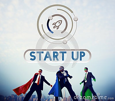 Business Startup Launch Strategy Vision Concept Stock Photo