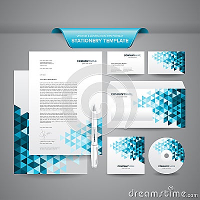 Business Stationery Template Vector Illustration