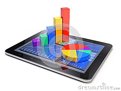 Business statistic concept Stock Photo