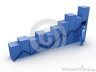 Business statistics #1 Stock Photo