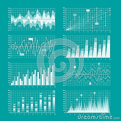 Business statistics Vector Illustration
