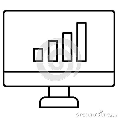 Business Statistics Isolated Vector icon which can easily modify or edit Vector Illustration