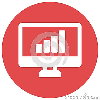 Business Statistics Isolated Vector icon which can easily modify or edit Vector Illustration