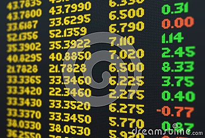 Business stock exchange Stock Photo