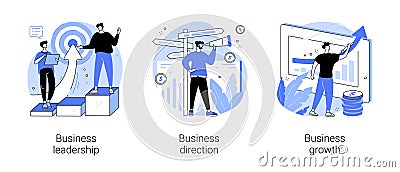 Business strategy abstract concept vector illustrations. Vector Illustration