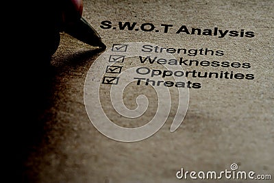 Business strategy analysis Stock Photo