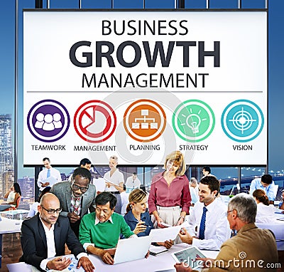 Business Strategy Management Mission Success Concept Stock Photo