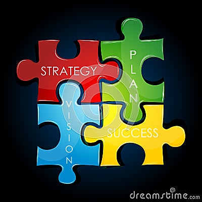 Business strategy and plan Vector Illustration