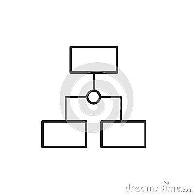 Business Strategy Related Vector Line Icon,Organization vector icon Vector Illustration