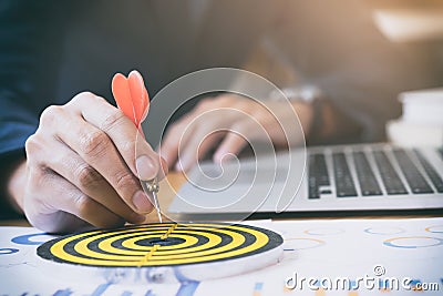 Business strategy success target goals. Stock Photo