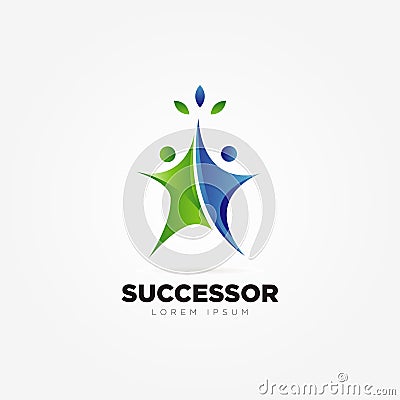 Business Success People Logo Symbol Icon Stock Photo