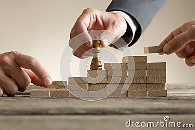 Business success and promotion concept Stock Photo