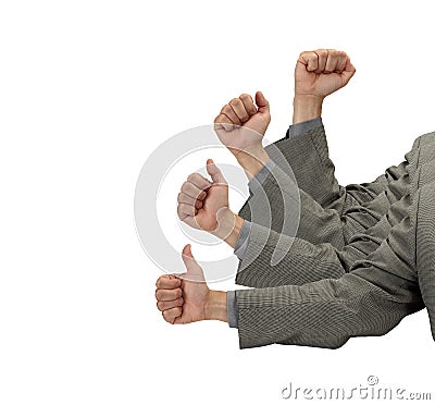 Business Success in Thumbs Up Stock Photo