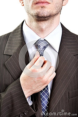 Business suit detail - tie of modern businessman Stock Photo