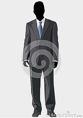 Business suit template Vector Illustration