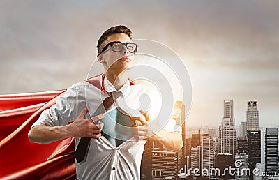 Business super hero Stock Photo
