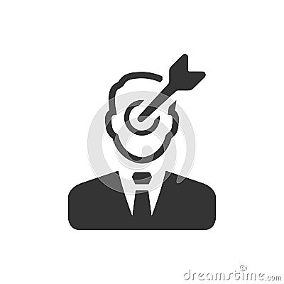 Business Target Icon Vector Illustration