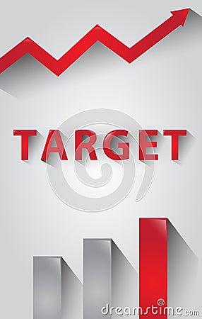 Business Target Marketing Concept Design Red Stock Photo