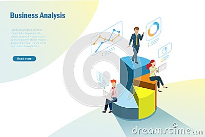 Business team analysing growth graph marketing charts on virtual digital screen. Global network connection technology and data Stock Photo