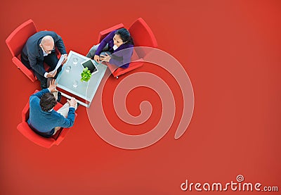 Business Team Discussion Meeting Planning Concept Stock Photo