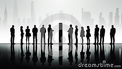 Business team dispute Stock Photo