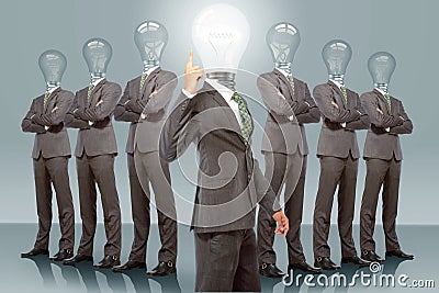 Business Team with Idea Stock Photo