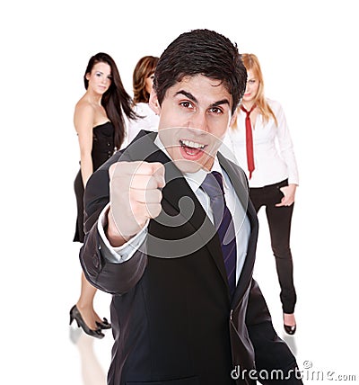 Business team isolated Stock Photo