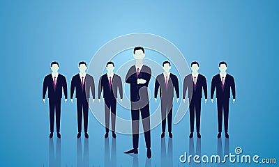 Business Team Leader Concept Vector Illustration