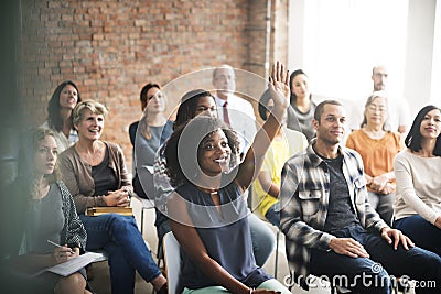 Business Team Meeting Seminar Training Concept Stock Photo