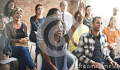 Business Team Meeting Seminar Training Concept Stock Photo