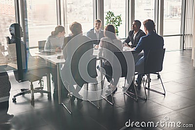 Business Team Empowerment Success Motivation Concept Stock Photo