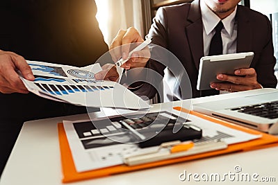 Business team partnership meeting concept. Stock Photo