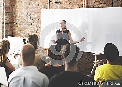 Business Team Training Listening Meeting Concept Stock Photo