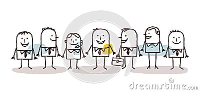 Business teamwork Vector Illustration