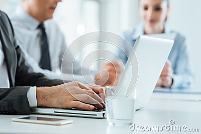 Business teamwork in the office Stock Photo