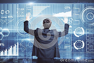 Business technology concept Stock Photo