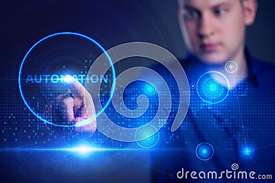 Business, Technology, Internet and network concept. Automation Software Technology Process System Stock Photo