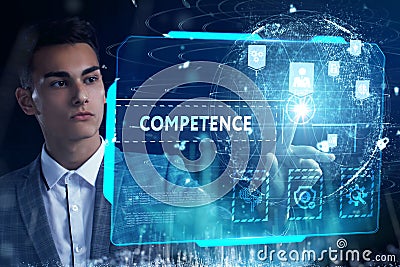 Business, Technology, Internet and network concept. Competence Skill Personal development Stock Photo