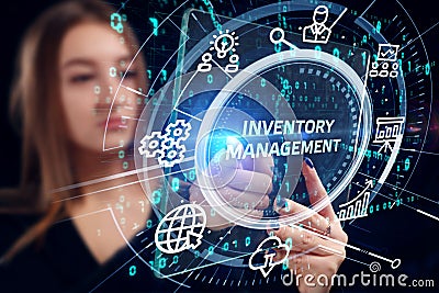 Business, Technology, Internet and network concept. Enterprise Resource Planning Corporate Company Management Stock Photo