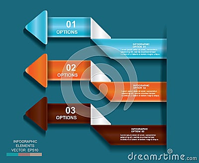 Business template graphic design element.infographic illustratio Vector Illustration