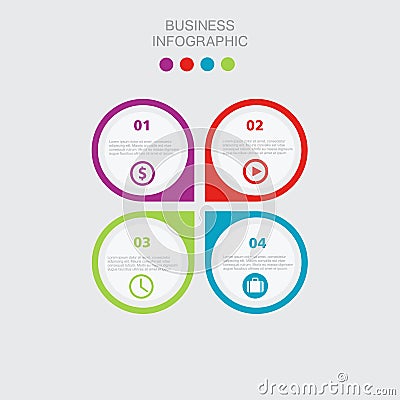 Business template, number paper, cut temlate. Conceptual creative template, infographics elements Stock Photo