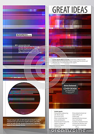 Business templates for brochure, magazine, flyer, annual report. Cover design template, abstract vector layout in A4 Vector Illustration