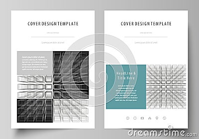 Business templates for brochure, magazine, flyer, booklet, report. Cover design template, vector layout in A4 size Vector Illustration