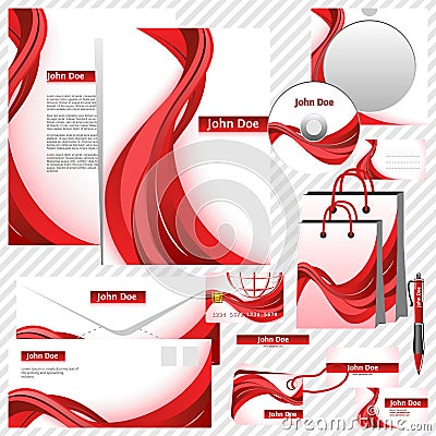 Business templates. Corporate style Vector Illustration