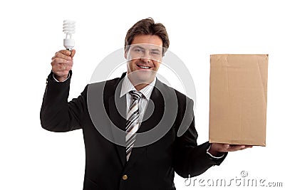 Business - Think outside the box Stock Photo