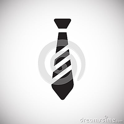 Business tie on white background Vector Illustration