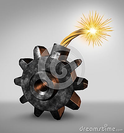 Business Time Bomb Stock Photo